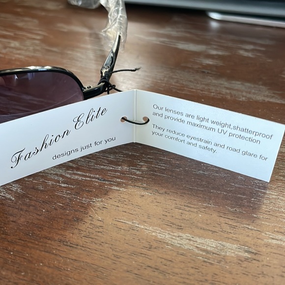 Fashion Elite black metallic full rim sunglasses NWT - Picture 16 of 16